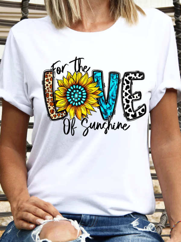 summer love sunshine t shirt dtf tranfers ready to press